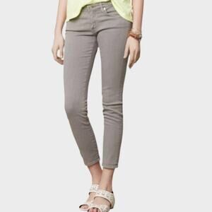 AG Adriano Goldschmied gray Stevie slim straight ankle jeans size women's 26R